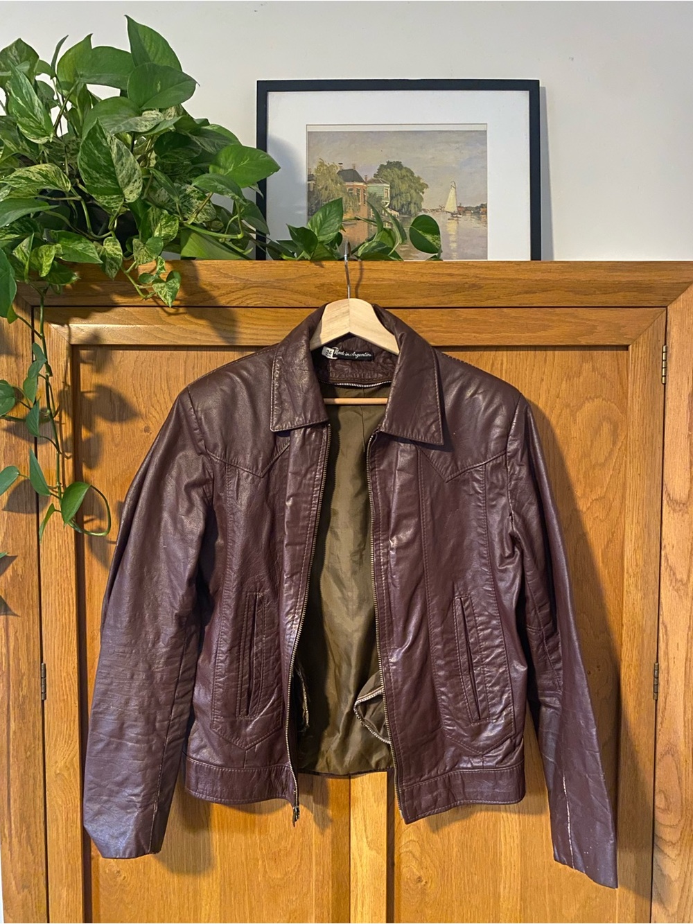 Vintage Argentinian leather Jacket